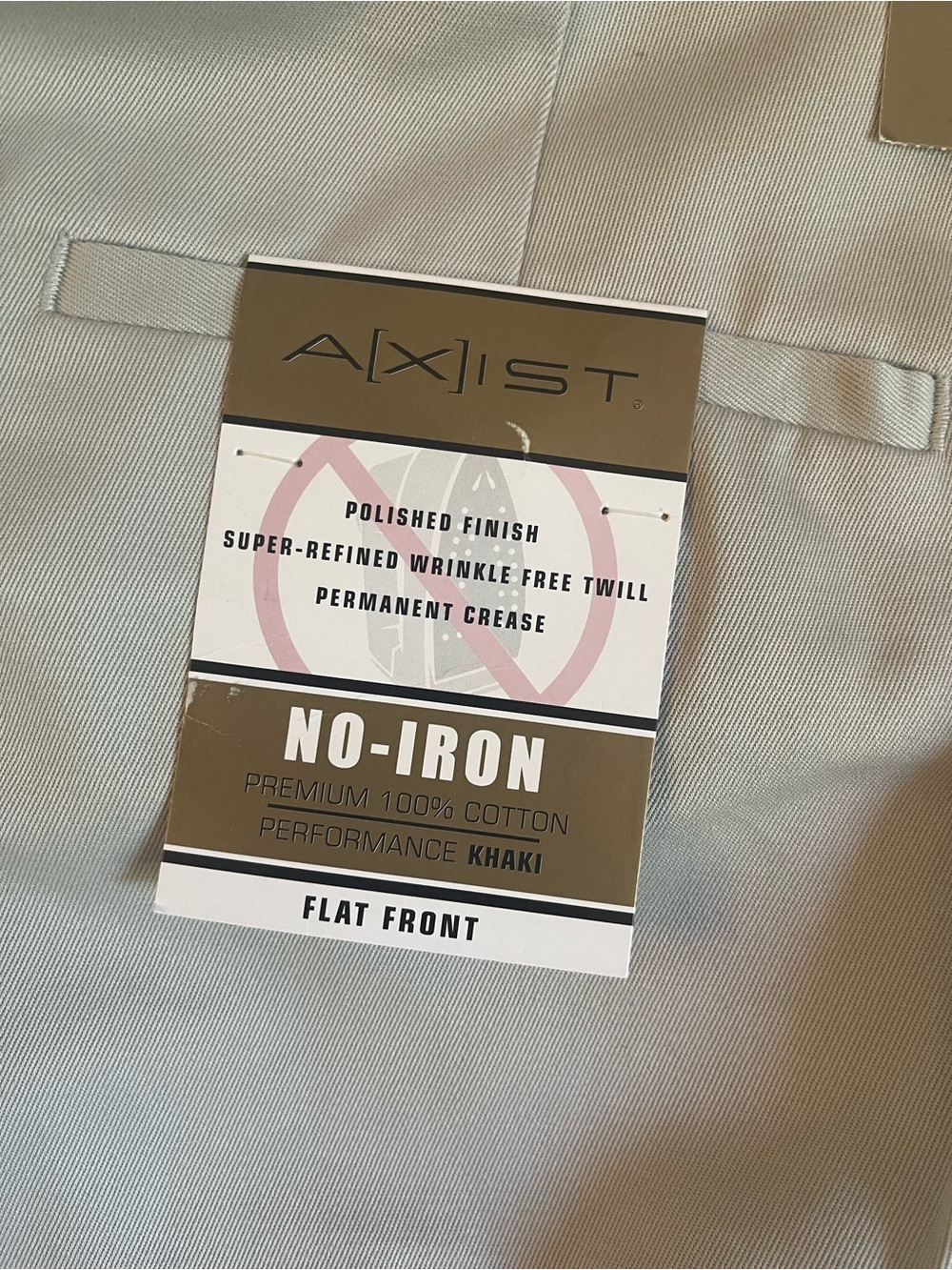 Axist Men’s Chinos - Light Khaki No -Iron - Picture 4 of 16